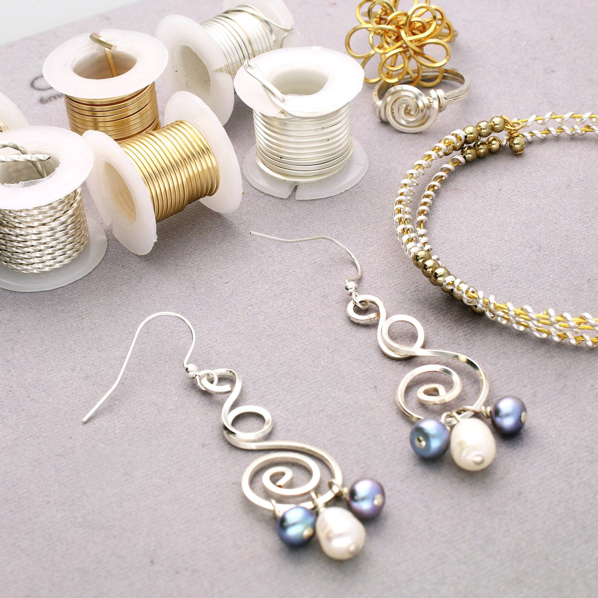 The Beadsmith® Wire Elements™ Gauge Tarnish Resistant Medium Temper Assorted Shapes Wire